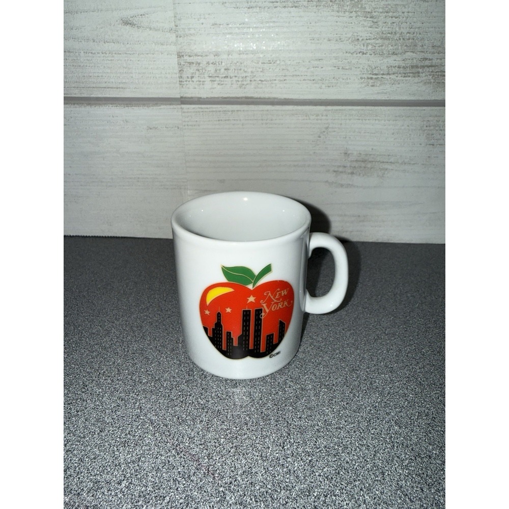 VTG New York‎ City Big Apple Twin Towers World Trade Center Coffee Tea Cup Mug